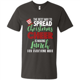 Spread Christmas Cheer Lunch Family Xmas Gift Ls - Men's V-Neck