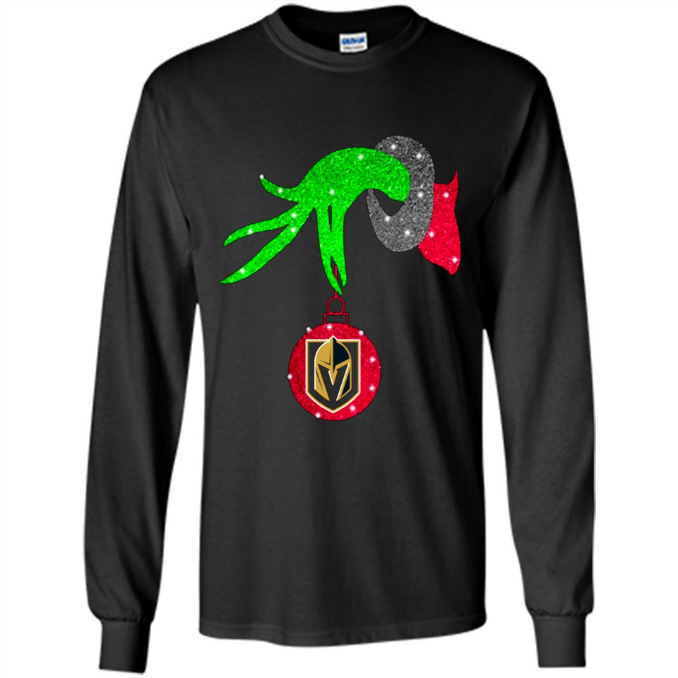 GRINCH HAND HOLDING GOLDEN KNIGHTS GLITTER CHRISTMAS PINGPONG