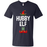 Hubby Elf Shirt - Family Matching Christmas Pajamas - Men's V-Neck