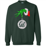 Amazing California Golden Bears Glitter Grinch Monogram Ornament Christmas Gift - Sweatshirt