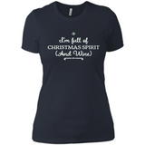 Christmas Tshirt for Women - Christmas Wine