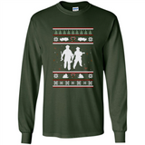 Christmas Ugly Sweater Firefighter Ugly Christmas Sweater - Long Sleeve T-Shirt