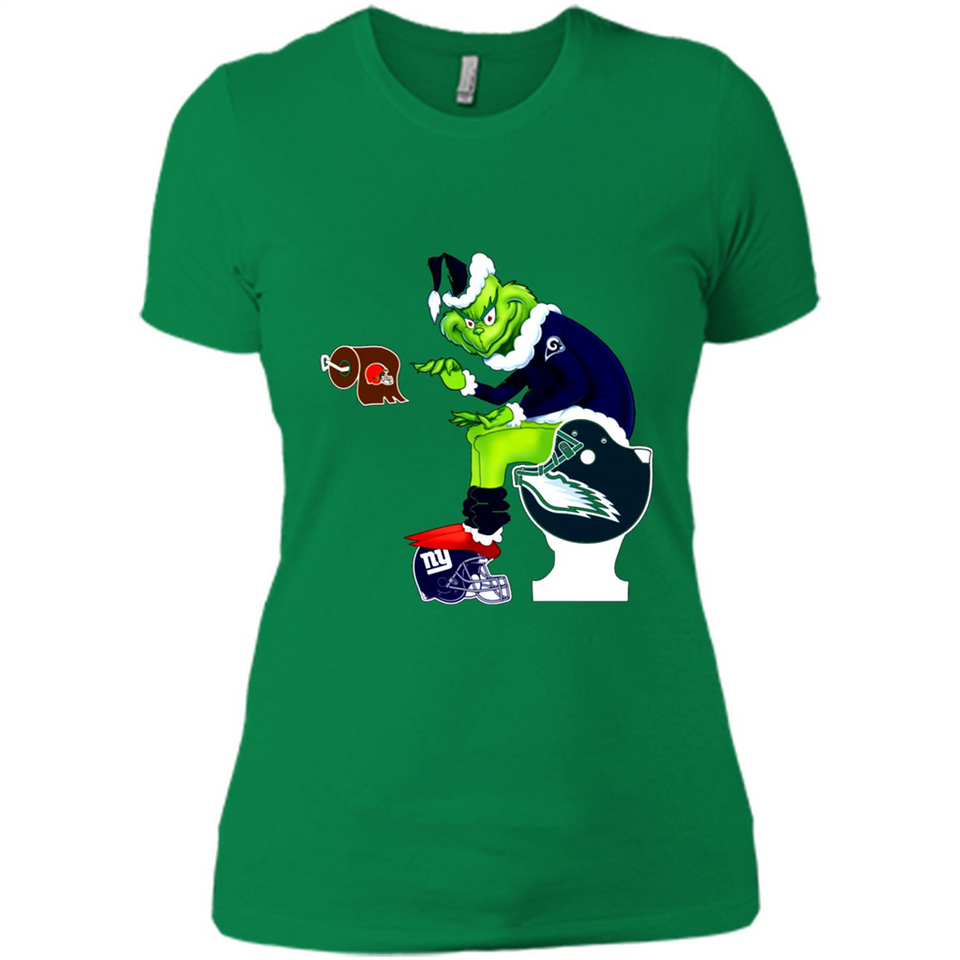 Los Angeles Rams Toilet Grinch Santa Claus Football Fan PINGPONG