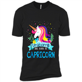 Unicorns are born in Capricorn Birthday Rainbow Gift Custom Ultra Cotton