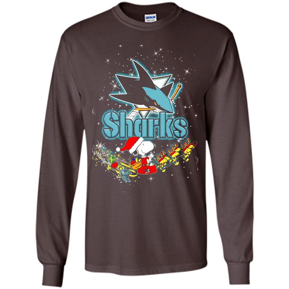 Snoopy Christmas San Jose Sharks - Long Sleeve T-Shirt