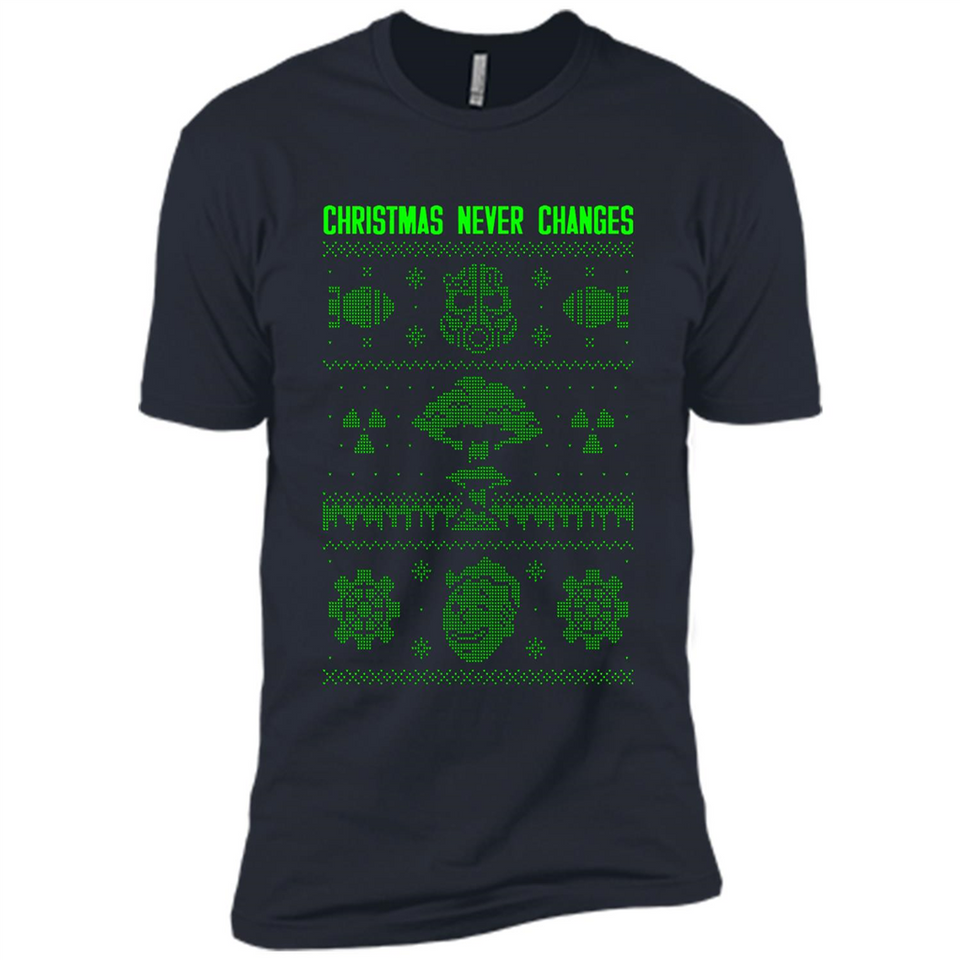 Christmas Ugly Sweater Christmas Never Changes Star Wars - Premium Short Sleeve T-Shirt