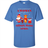 Never Underestimate An April Woman Watches Hallmark Movies Sweatshirt - Shirt