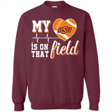 Oklahoma State Cowboys Football My Heart is on that Field - Sweatshirt
