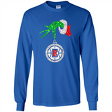 Amazing shirt Los Angeles Clippers Glitter Grinch Monogram Ornament Christmas Gift - Long Sleeve T-Shirt