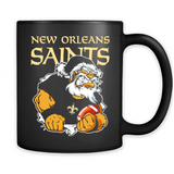 Grumpy Santa Claus New Orleans Saints Football Team PINGPONG