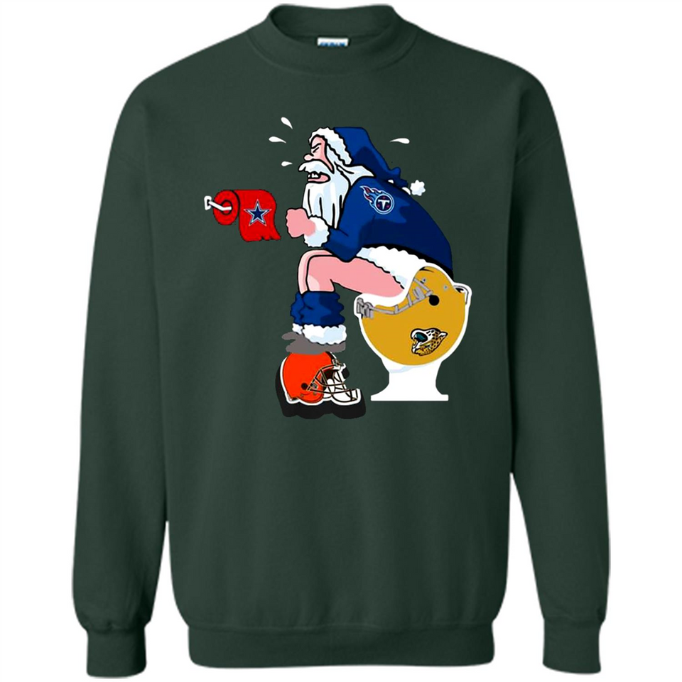 Tennessee Titans Santa Claus Toilet