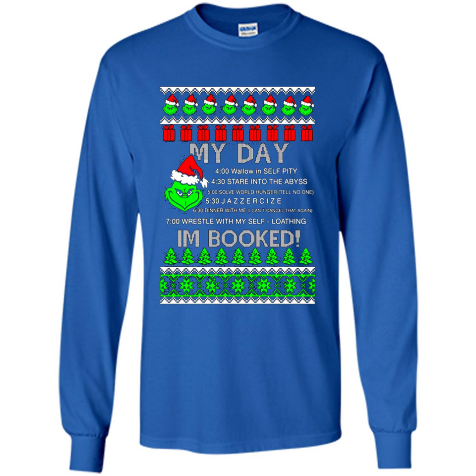 Mr Grinch my day I’m booked Christmas sweater PINGPONG