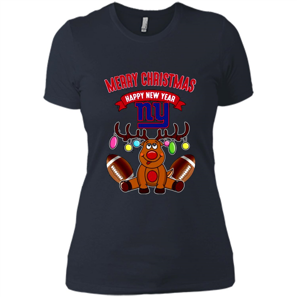 New York Giants NFL Reindeer Funny Merry Christmas And Happy New Year