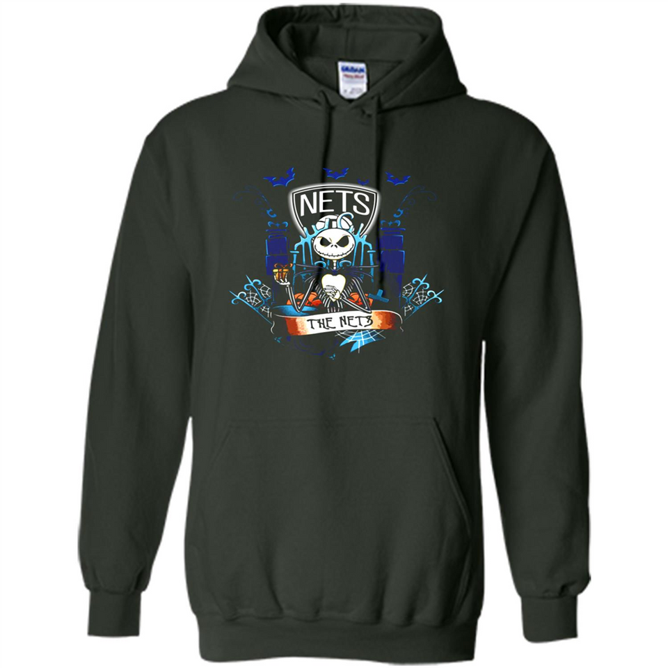 Brooklyn Nets Halloween The Nightmare Before Christmas - Hoodie