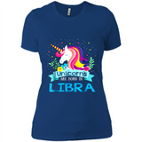 Unicorns are born in Libra Birthday Rainbow Gift Ladies Custom