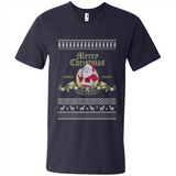 Christmas Santa Goldwyn Mayer Logo - Men's V-Neck