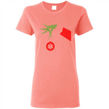 Funny Grinch Hand holding Doctor ornament Christmas Sporty T-Shirt - Ladies Short-Sleeve