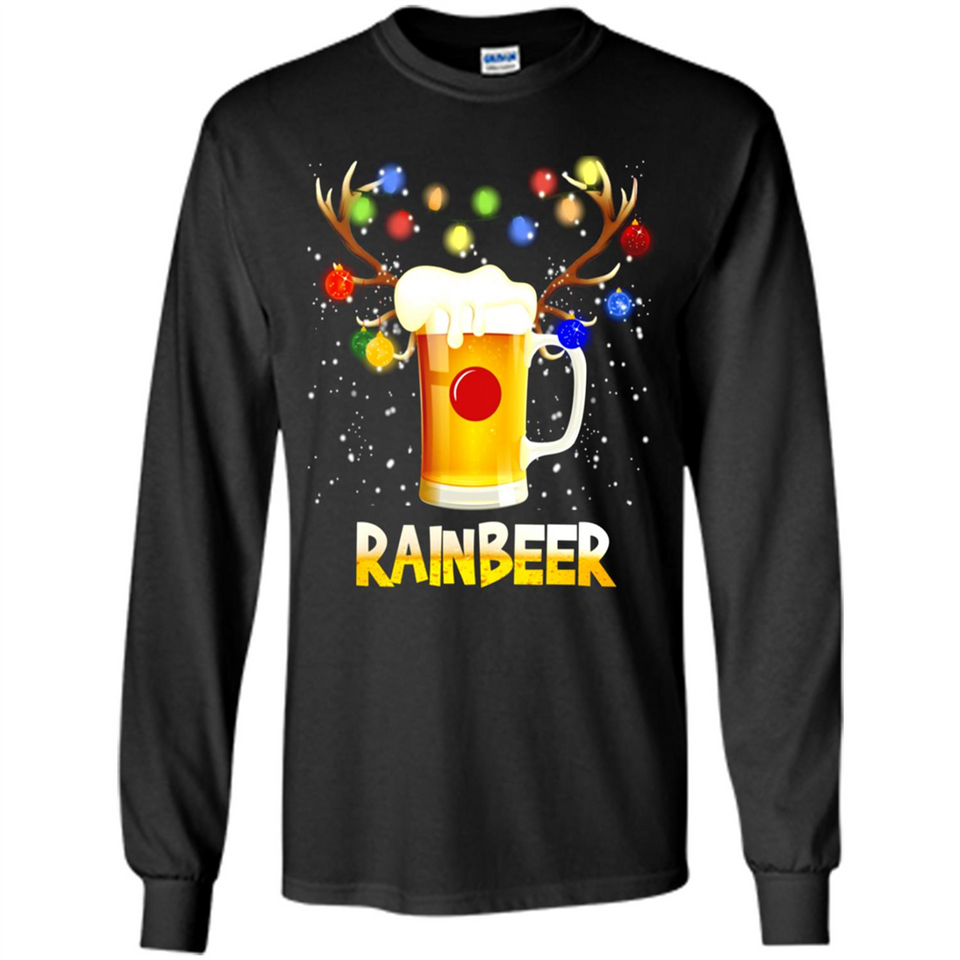Rainbeer Christmas Reindeer Beer Drinking