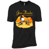 Snoopy Thanksgiving Give Thanks With A Grateful Heart - Premium Short Sleeve T-Shirt