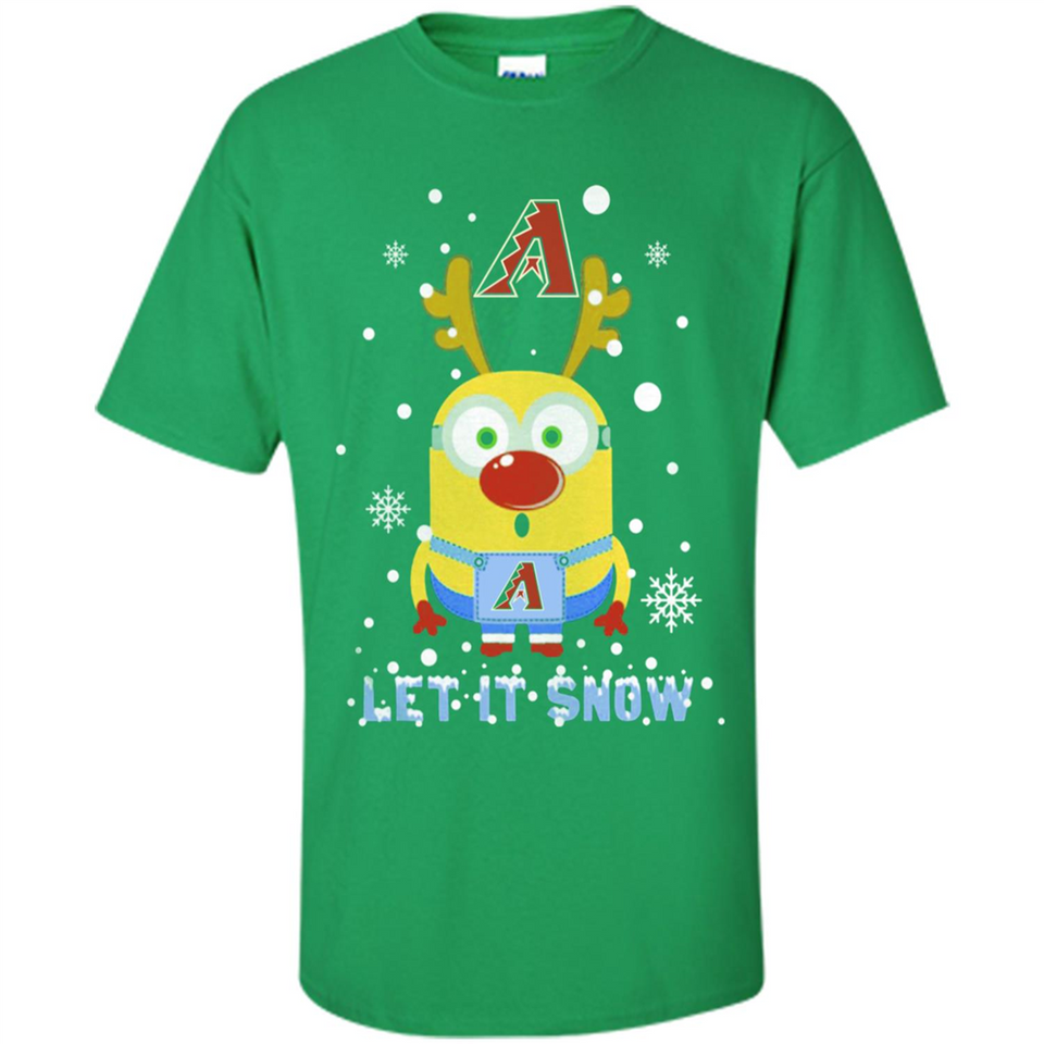Minion Arizona Diamondbacks Ugly Christmas Sweater Let it Snow - Shirt