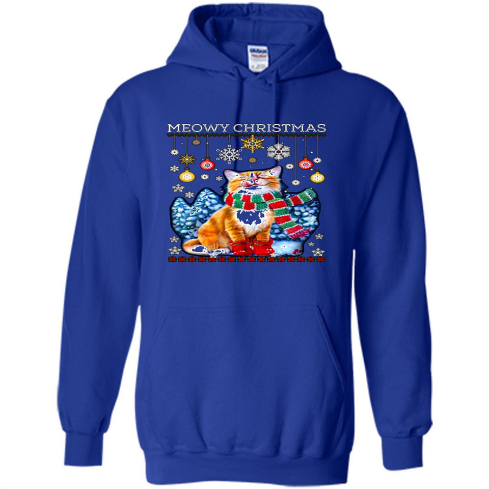 Meowy Christmas Ugly Funny Cats Lover PINGPONG