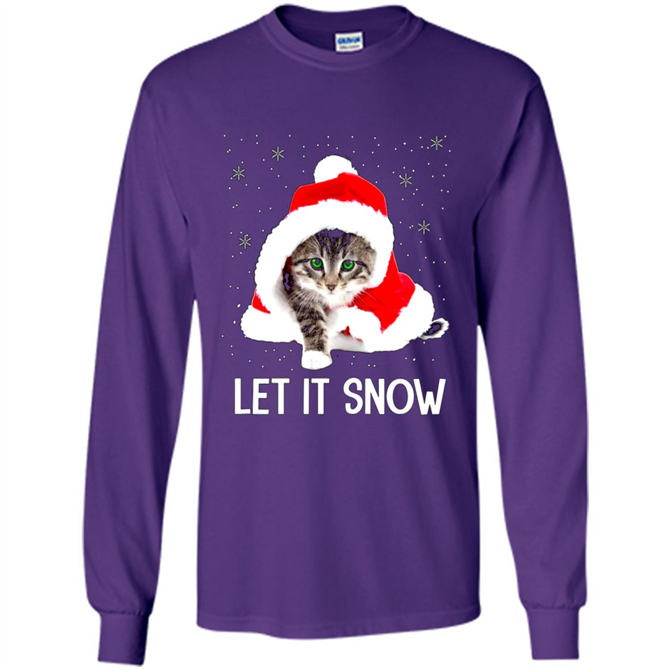 Let It Snow Cat Christmas sweater PINGPONG