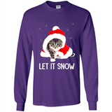 Let It Snow Cat Christmas sweater PINGPONG