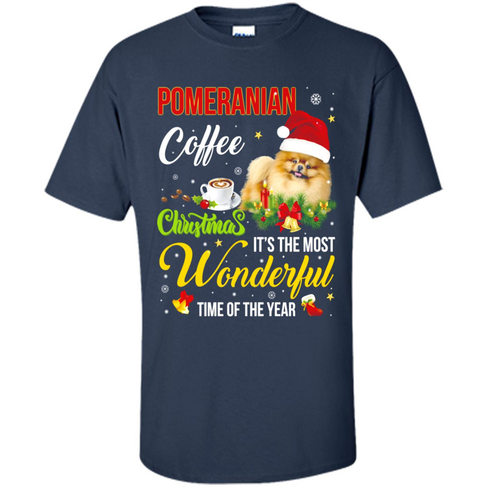 Pomeranian Coffee Wonderful Christmas