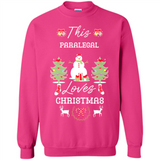 This Paralegal Loves Christmas Tree Shirt with Snowman