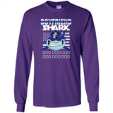 Police boyfriend Shark Blue Line Tee