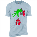 GRINCH HAND HOLDING ATLANTA FALCONS GLITTER CHRISTMAS PINGPONG