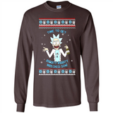 Rick and Morty Time to get Riggity Riggity Wrecked Son Christmas sweater - Long Sleeve T-Shirt