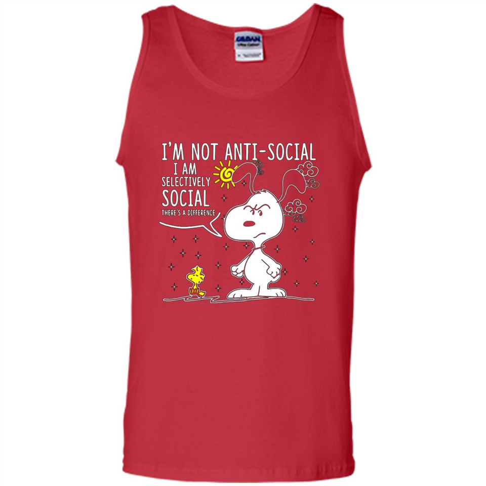Snoopy I'm Not Anti-Social I Am Selectively Social