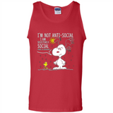 Snoopy I'm Not Anti-Social I Am Selectively Social