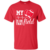 Wisconsin Badgers Football My Heart is on that Field - Shirt