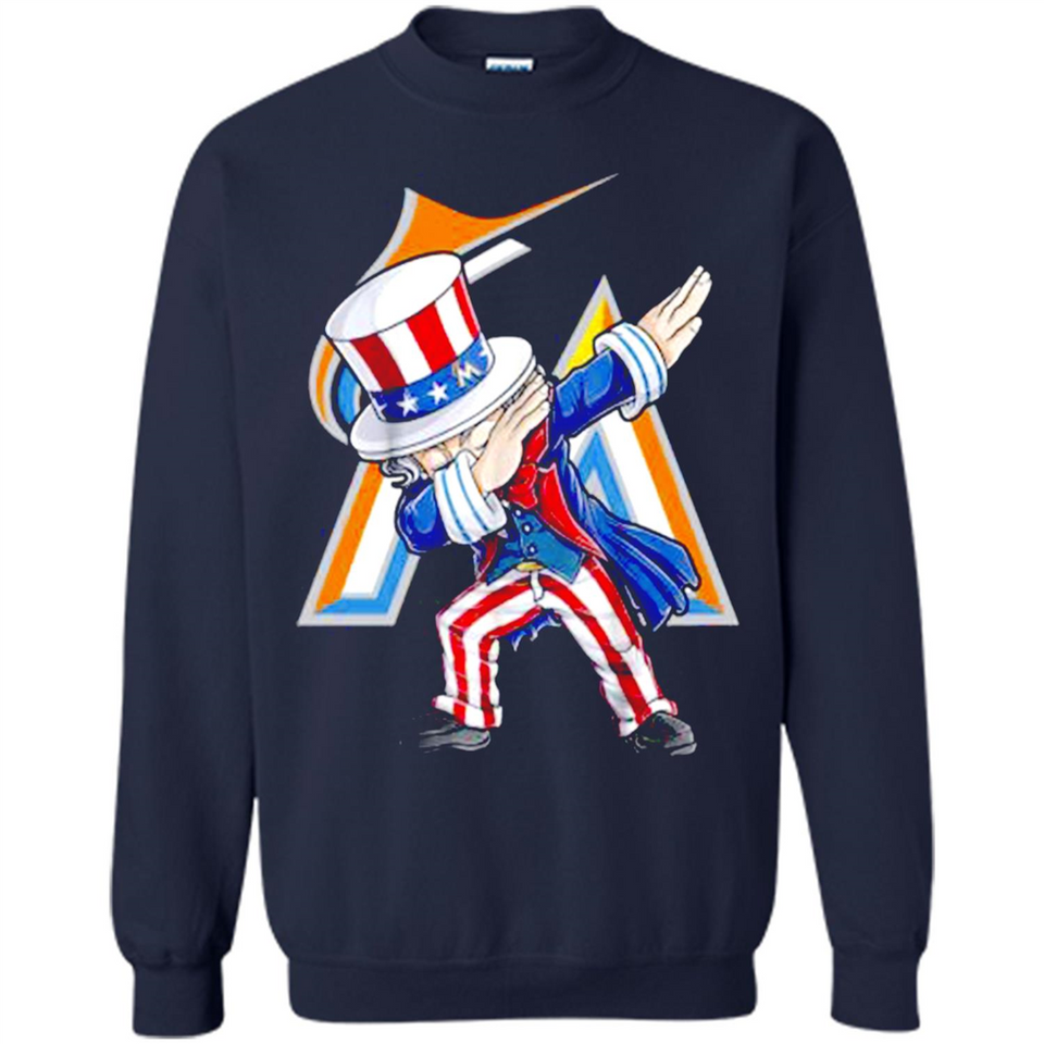 MLB MIAMI MARLINS UNCLE SAM DABBING INDEPENDENCE DAY