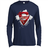 Detroit Red Wings And Superman Fans - Canvas Long Sleeve T-Shirt