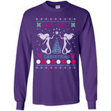 Mermaid Mer-Fect Ugly Christmas Sweater - Long Sleeve T-Shirt