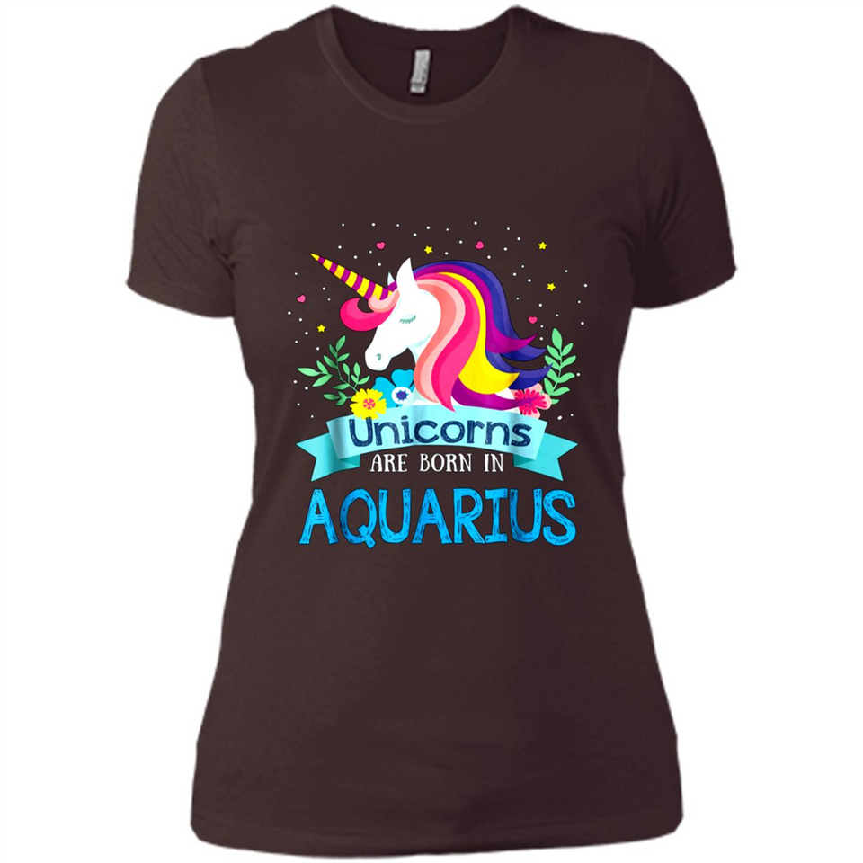 Unicorns are born in Aquarius Birthday Rainbow Gift Custom Ultra Cotton