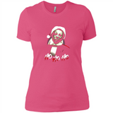 Santa Michael Myers Ho Ho Ho Merry Christmas Sweatshirt - Ladies' Boyfriend T-Shirt