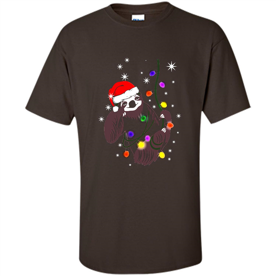Cute Christmas Choloepus Sloth Santa Led Light Mug - Shirt