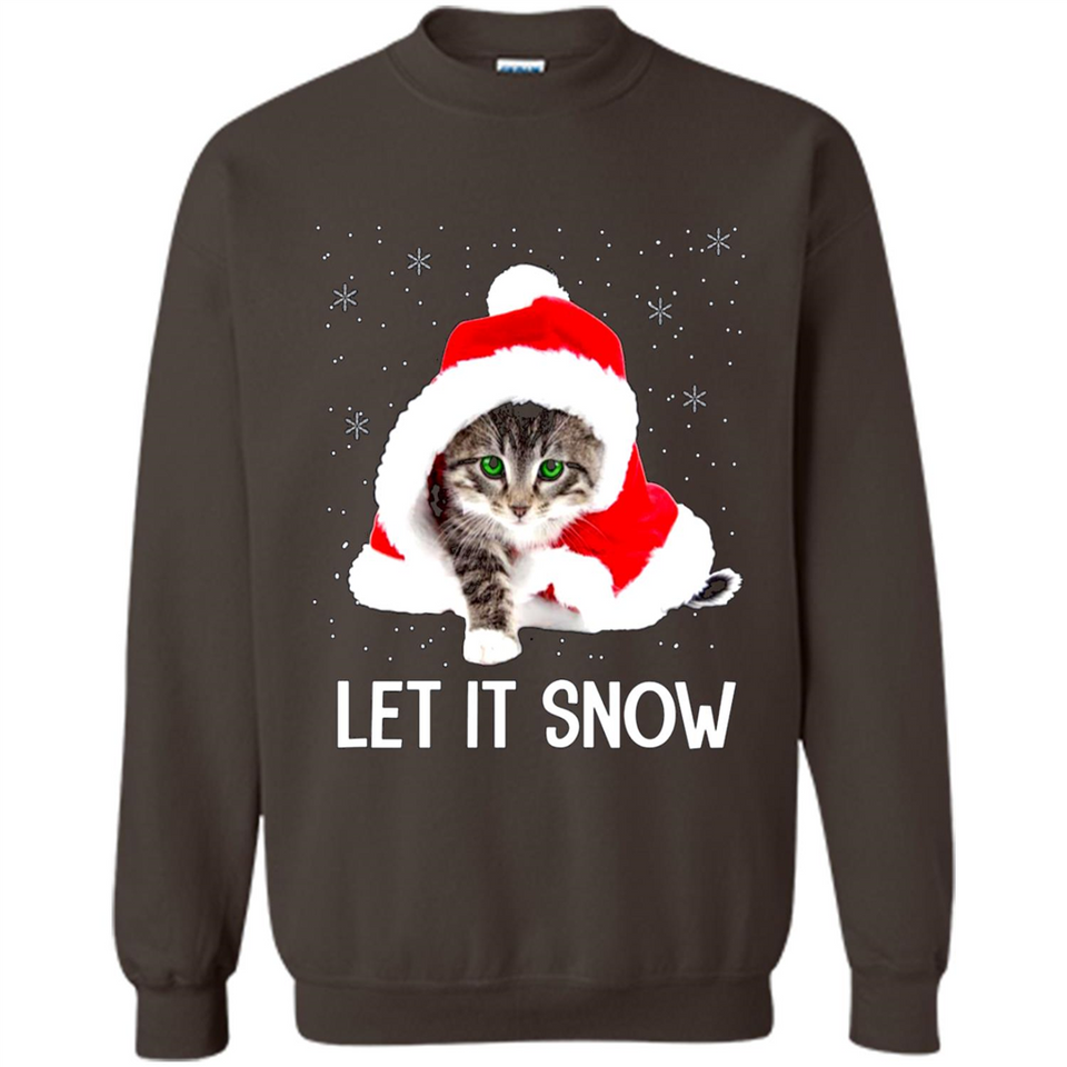 Let It Snow Cat Christmas sweater PINGPONG