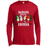 Christmas Garden Gnome Hanging With My Gnomies Shirt Sweater - Canvas Long Sleeve T-Shirt