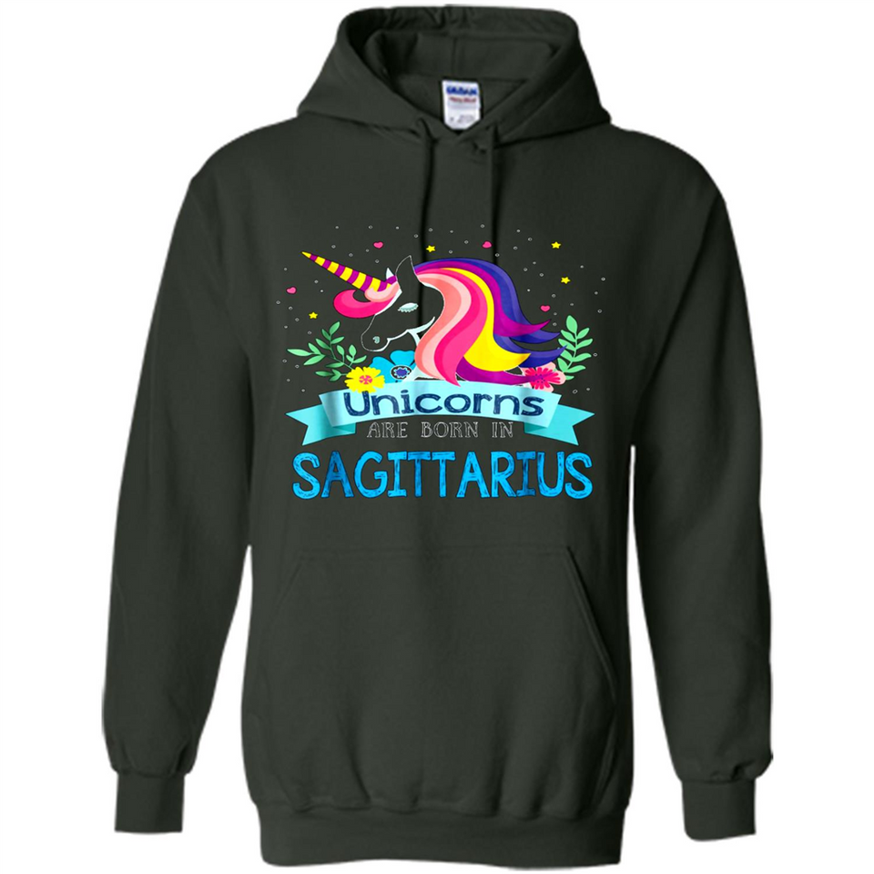 Unicorns are born in Sagittarius Birthday Rainbow Custom Ultra Cotton
