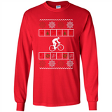 Christmas Ugly Sweater Best Cycling Ugly Christmas Sweater - Long Sleeve T-Shirt