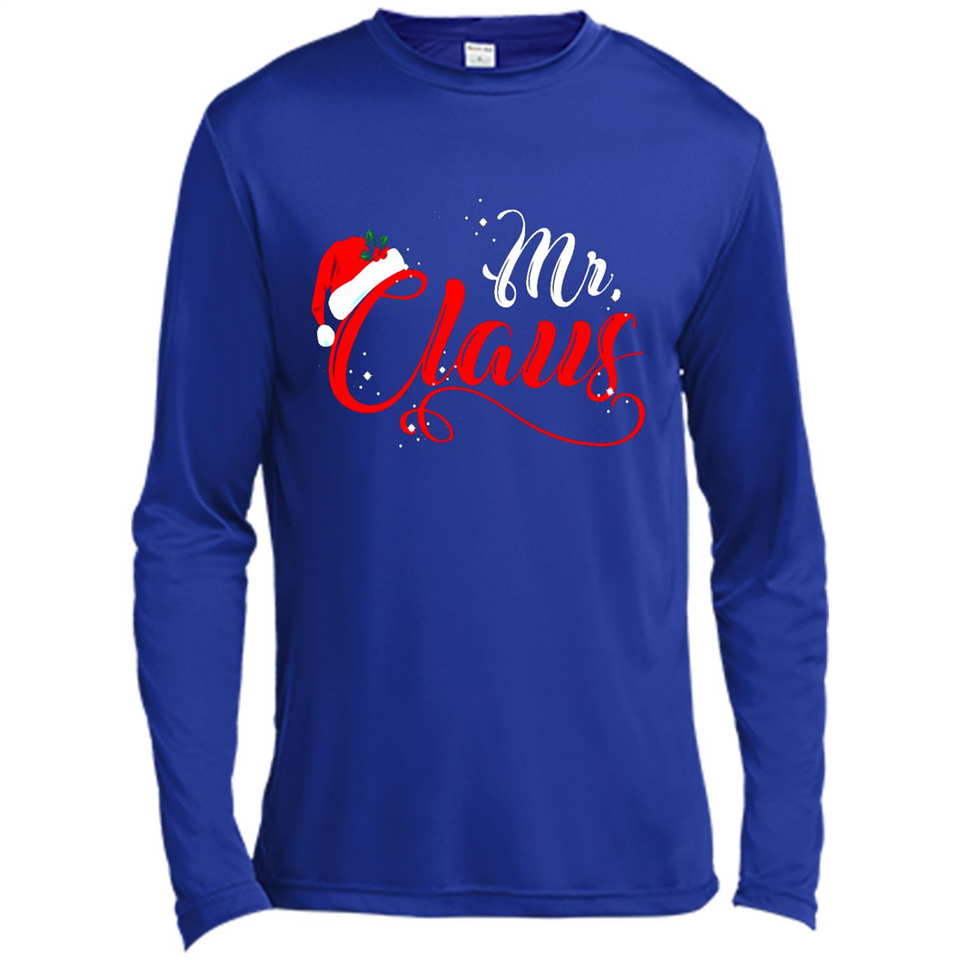 Mr. Claus Santa Claus Merry Xmas T-Shirt - Canvas Long Sleeve T-Shirt