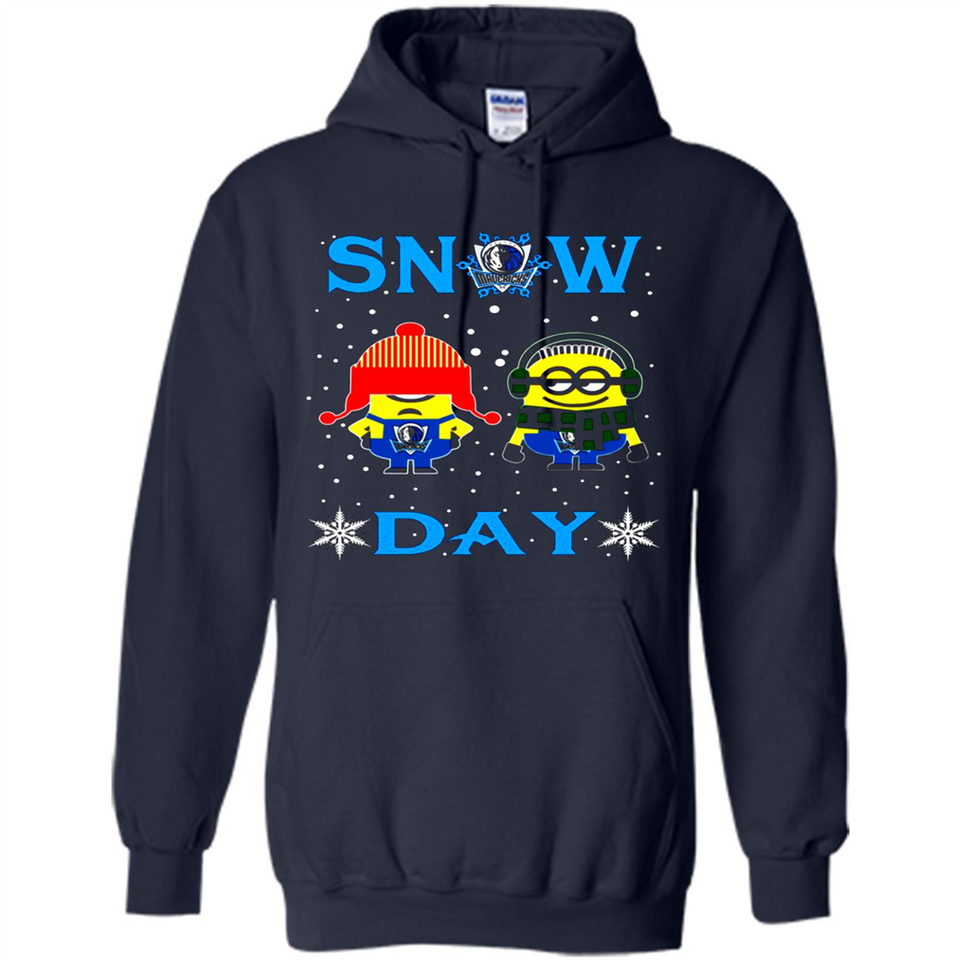 Snow Day Shirt For Dallas Mavericks Vs Minion Fans pingpong