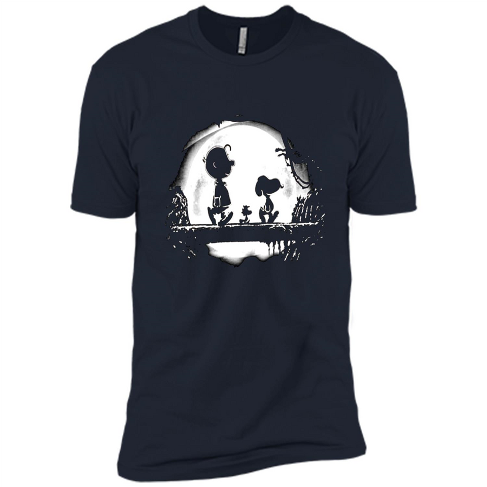 Snoopy The Peanuts Walking To The Moon