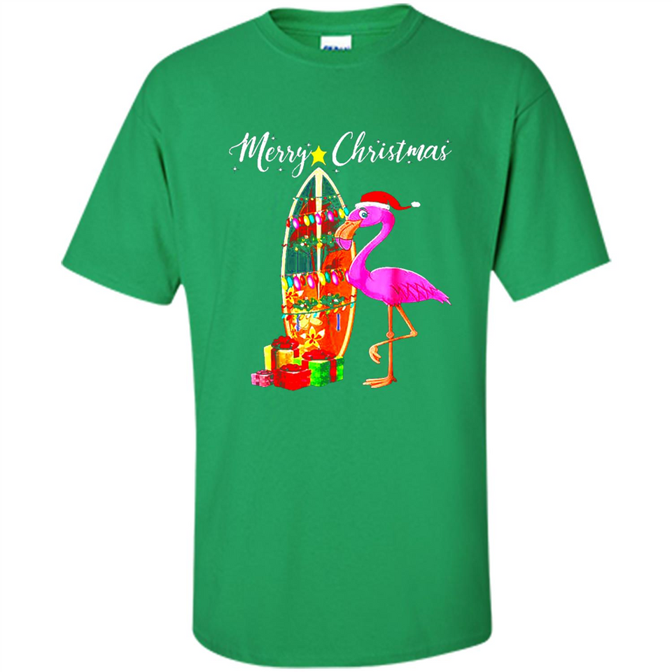 Flamingo Christmas Shirt, Merry Christmas Shirt , Flamingo - Shirt