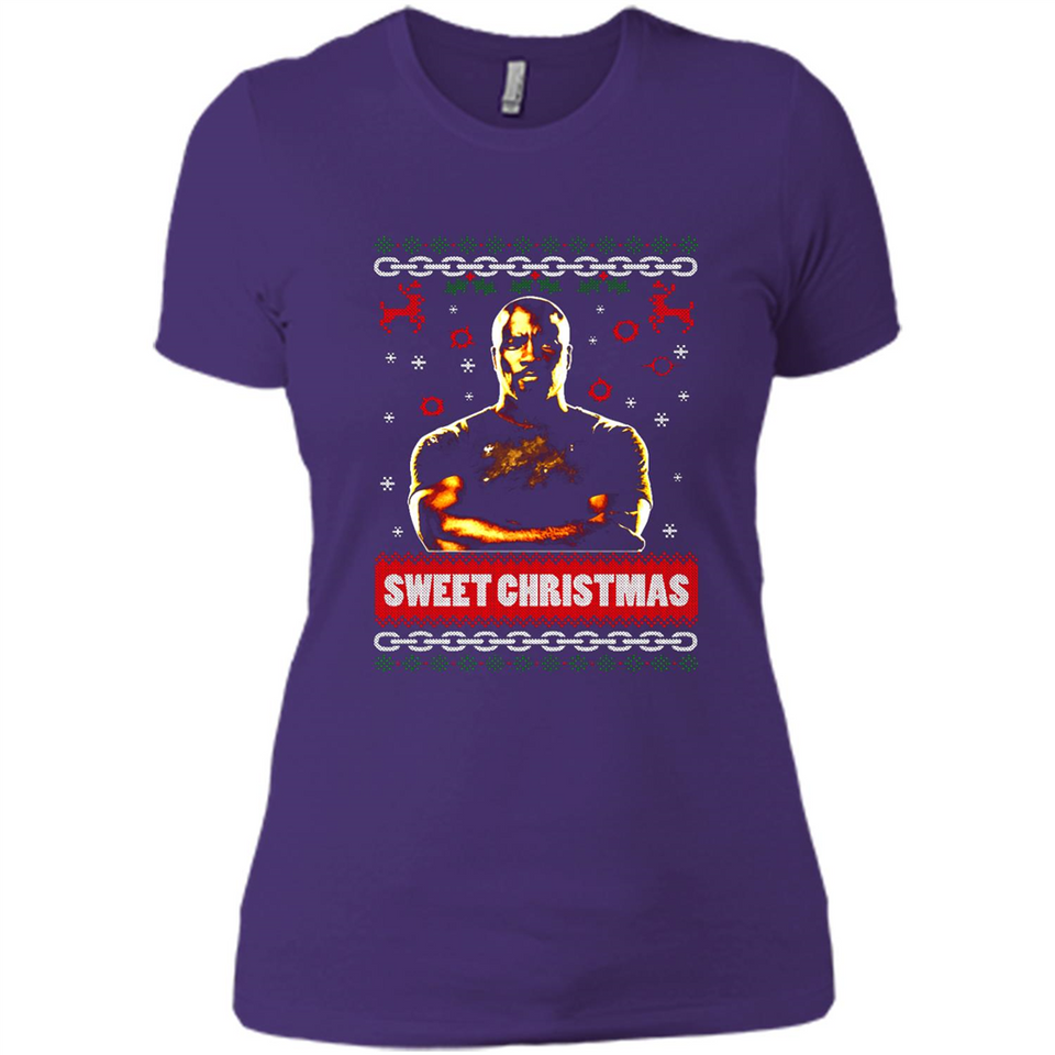 Christmas Ugly Sweater Floyd Mayweather Sweet Christmas - Ladies' Boyfriend T-Shirt